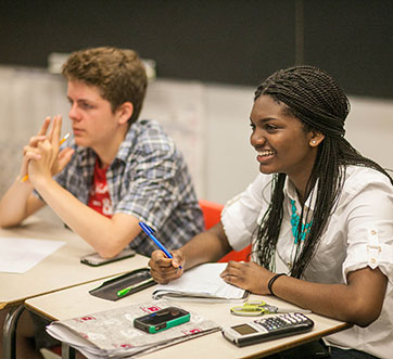 Students in class. Links to Donor-Advised Funds